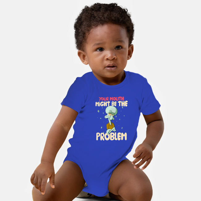 Might Be The Problem-Baby-Basic-Onesie-MaxoArt