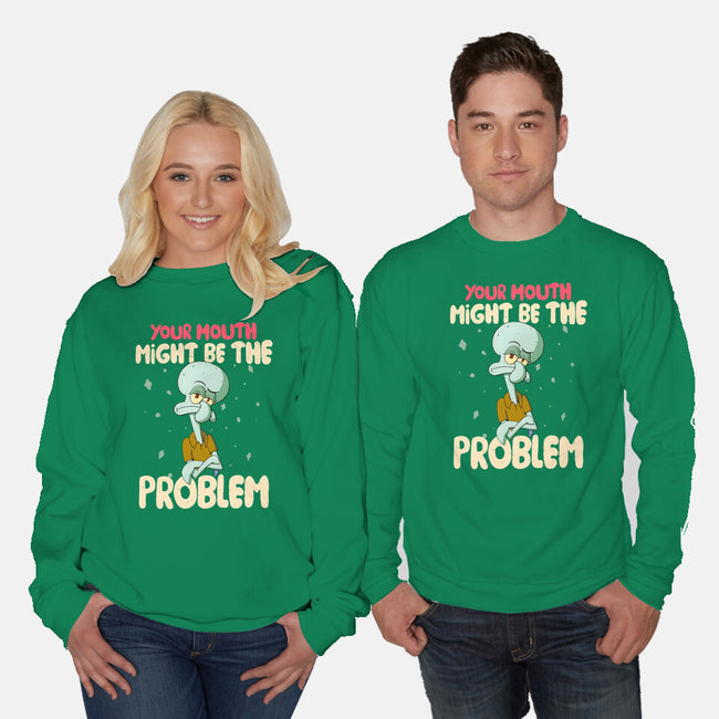Might Be The Problem-Unisex-Crew Neck-Sweatshirt-MaxoArt