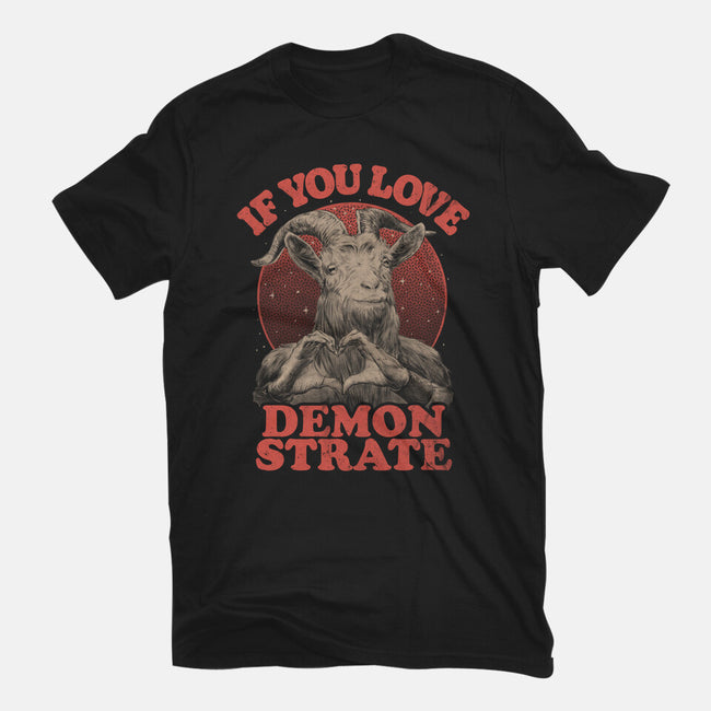 Demonstrate Love-Womens-Basic-Tee-eduely