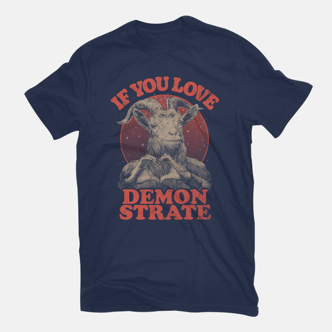 Demonstrate Love-Mens-Basic-Tee-eduely