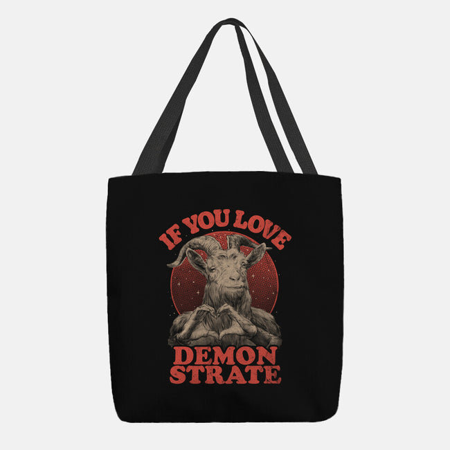 Demonstrate Love-None-Basic Tote-Bag-eduely