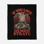 Demonstrate Love-None-Fleece-Blanket-eduely