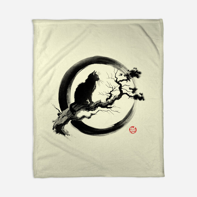 Ink Cat-None-Fleece-Blanket-ddjvigo