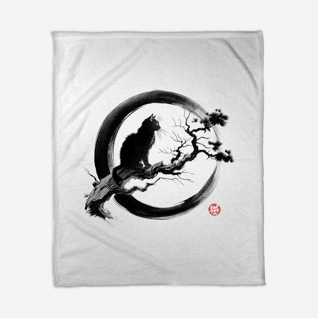 Ink Cat-None-Fleece-Blanket-ddjvigo