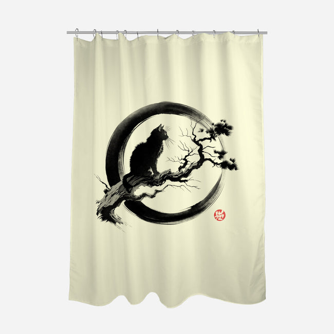 Ink Cat-None-Polyester-Shower Curtain-ddjvigo