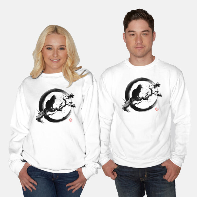 Ink Cat-Unisex-Crew Neck-Sweatshirt-ddjvigo