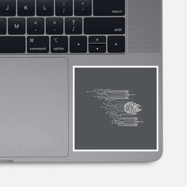 Fastest Circuit In The Galaxy-None-Glossy-Sticker-NMdesign