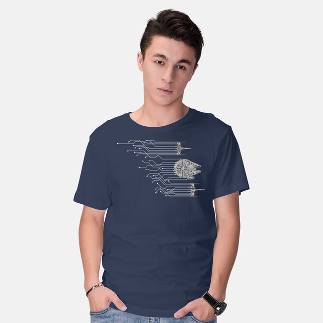 Fastest Circuit In The Galaxy-Mens-Basic-Tee-NMdesign
