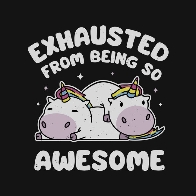Exhausted From Being So Awesome-Youth-Crew Neck-Sweatshirt-brunopires