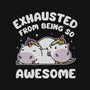 Exhausted From Being So Awesome-None-Drawstring-Bag-brunopires