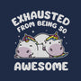 Exhausted From Being So Awesome-None-Drawstring-Bag-brunopires