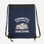 Exhausted From Being So Awesome-None-Drawstring-Bag-brunopires