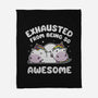 Exhausted From Being So Awesome-None-Fleece-Blanket-brunopires
