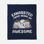 Exhausted From Being So Awesome-None-Fleece-Blanket-brunopires