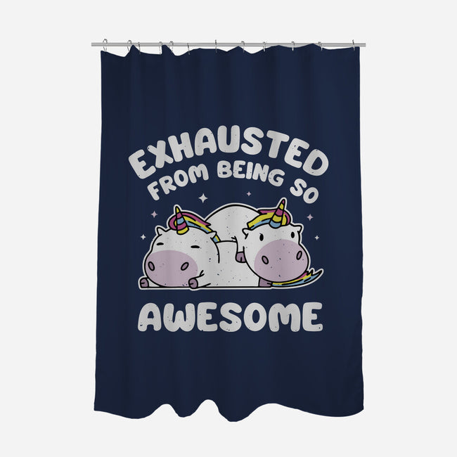 Exhausted From Being So Awesome-None-Polyester-Shower Curtain-brunopires