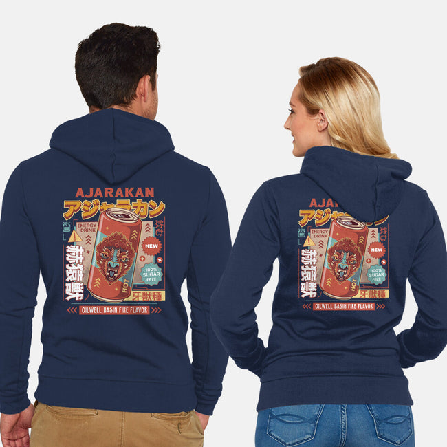 Ajarakan Energy Drink-Unisex-Zip-Up-Sweatshirt-LAGELANTEE