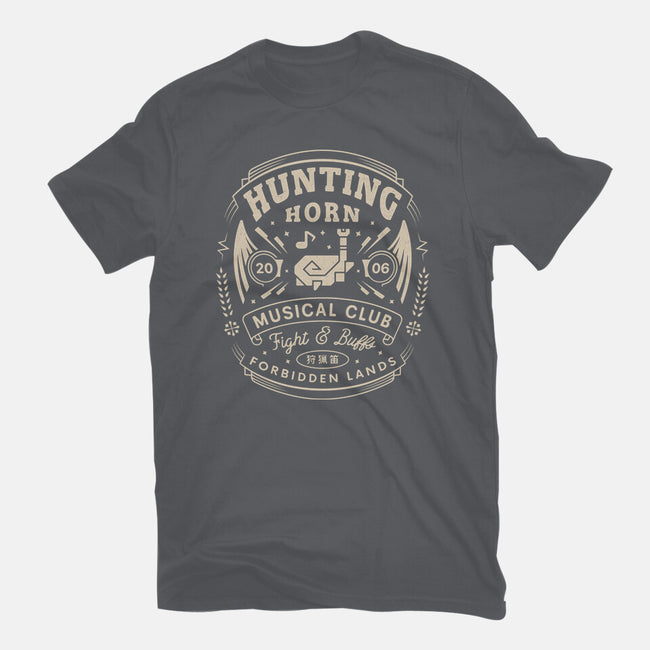 Hunting Horn Musical Club-Womens-Basic-Tee-LAGELANTEE