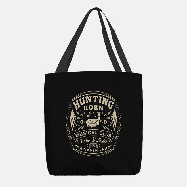 Hunting Horn Musical Club-None-Basic Tote-Bag-LAGELANTEE
