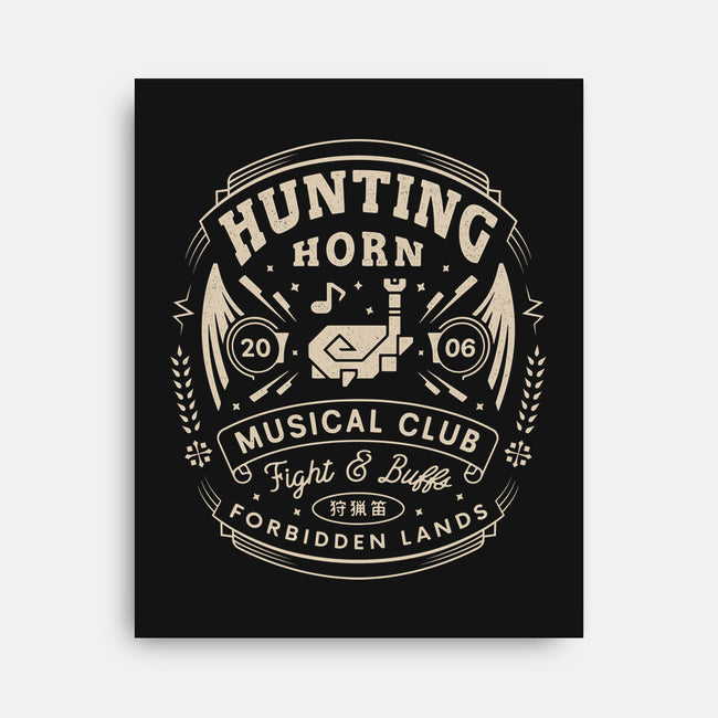 Hunting Horn Musical Club-None-Stretched-Canvas-LAGELANTEE