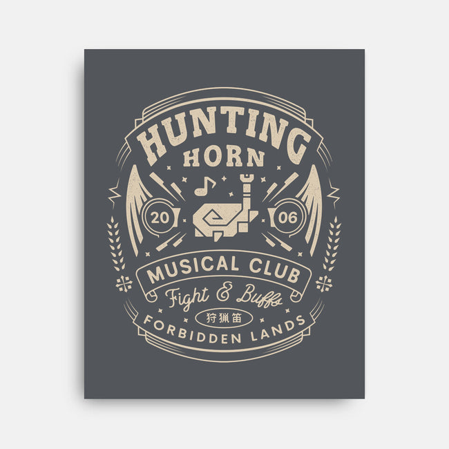 Hunting Horn Musical Club-None-Stretched-Canvas-LAGELANTEE