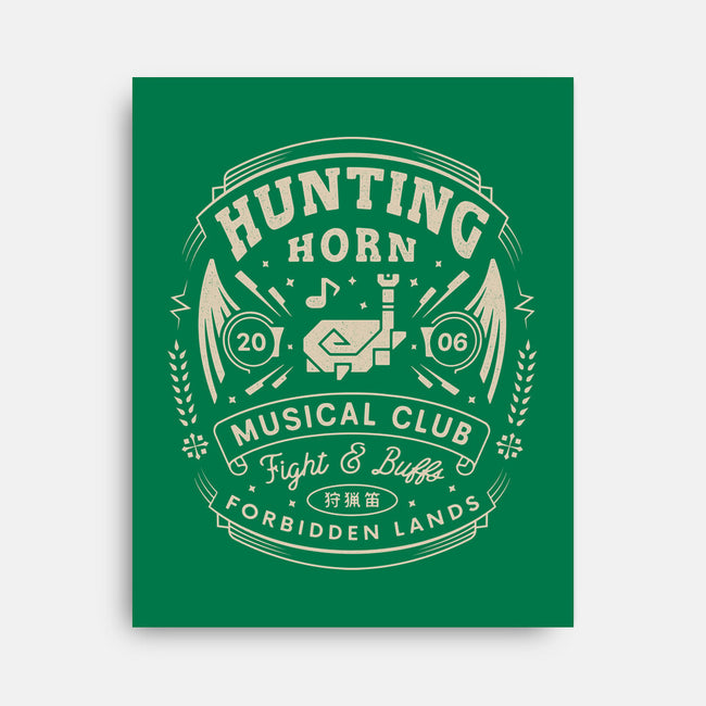 Hunting Horn Musical Club-None-Stretched-Canvas-LAGELANTEE