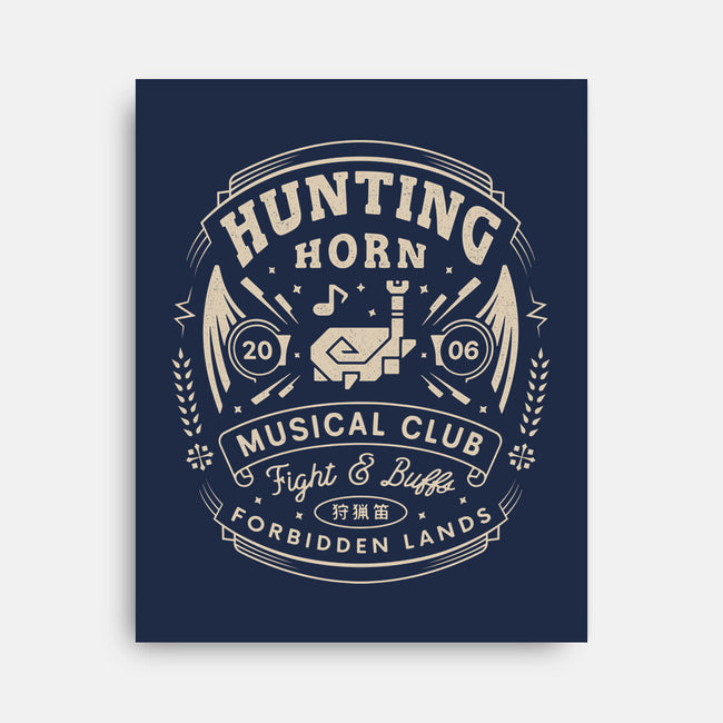 Hunting Horn Musical Club-None-Stretched-Canvas-LAGELANTEE