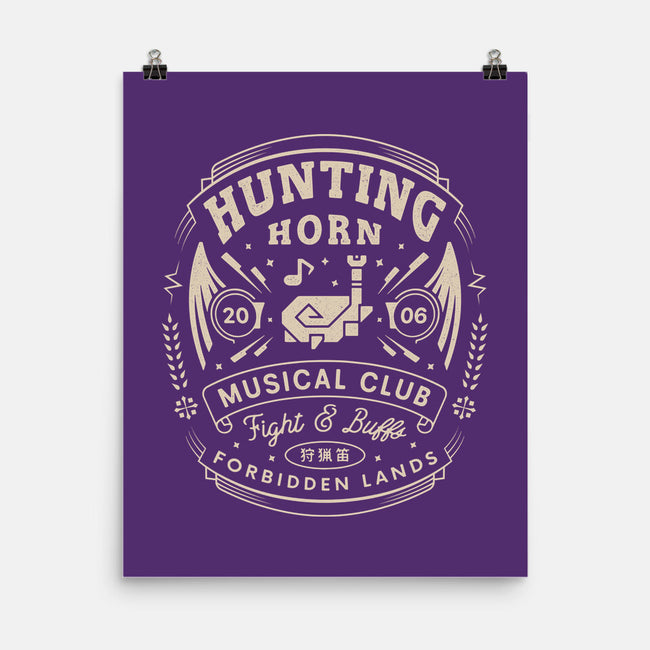 Hunting Horn Musical Club-None-Matte-Poster-LAGELANTEE