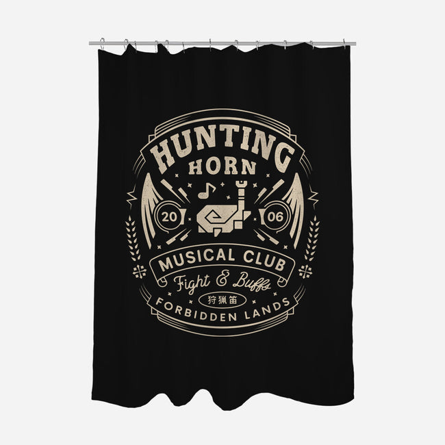 Hunting Horn Musical Club-None-Polyester-Shower Curtain-LAGELANTEE