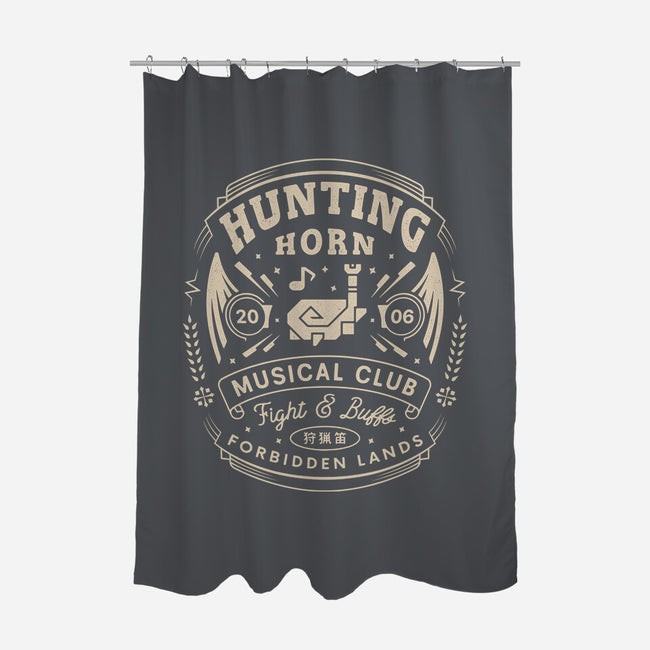 Hunting Horn Musical Club-None-Polyester-Shower Curtain-LAGELANTEE
