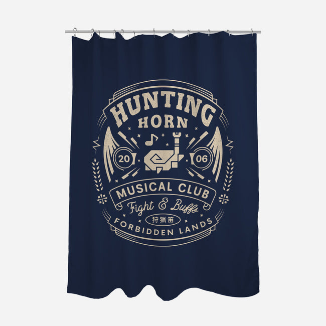 Hunting Horn Musical Club-None-Polyester-Shower Curtain-LAGELANTEE