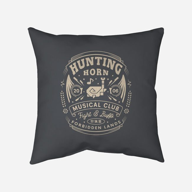 Hunting Horn Musical Club-None-Removable Cover w Insert-Throw Pillow-LAGELANTEE