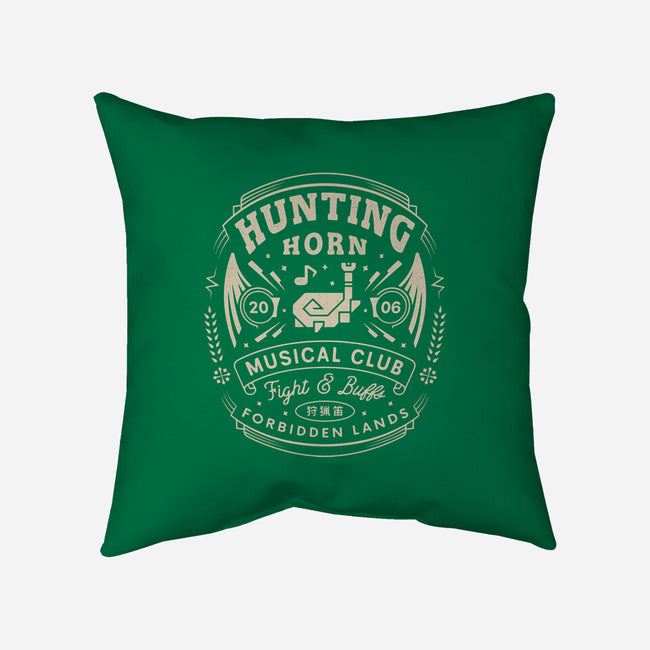 Hunting Horn Musical Club-None-Removable Cover w Insert-Throw Pillow-LAGELANTEE