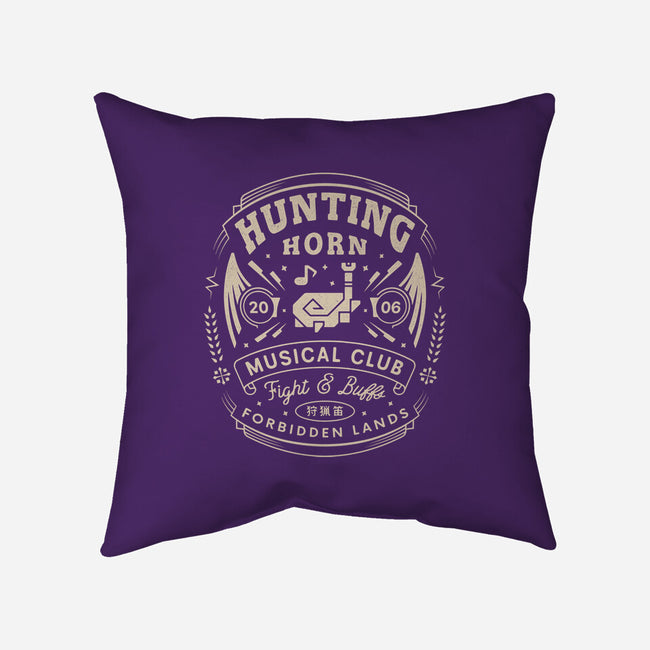 Hunting Horn Musical Club-None-Removable Cover w Insert-Throw Pillow-LAGELANTEE