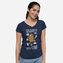 Sasquatch Me If You Can-Womens-V-Neck-Tee-rarpoint