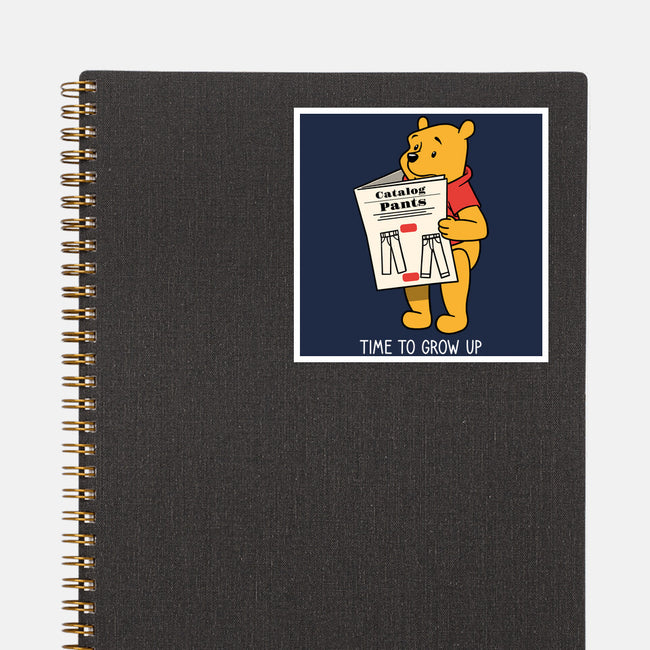 Time To Grow Up-None-Glossy-Sticker-imisko
