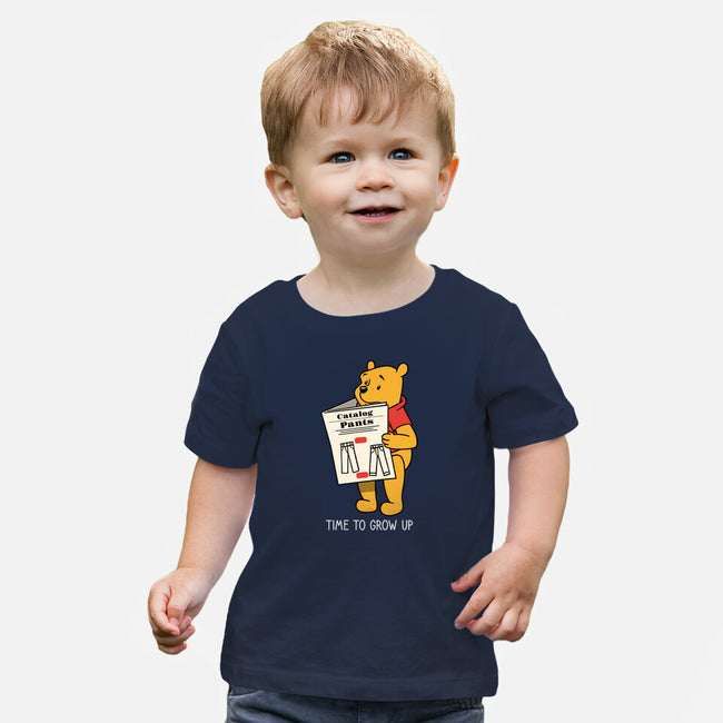 Time To Grow Up-Baby-Basic-Tee-imisko