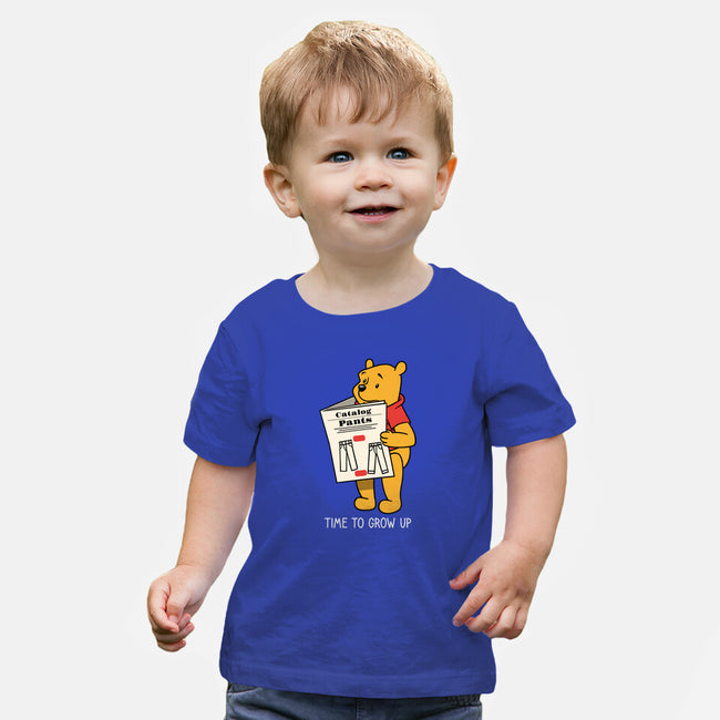Time To Grow Up-Baby-Basic-Tee-imisko