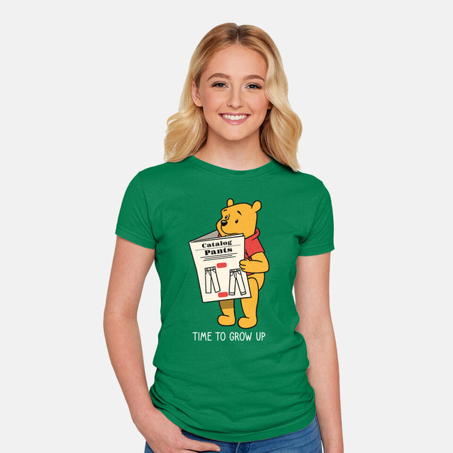 Time To Grow Up-Womens-Fitted-Tee-imisko