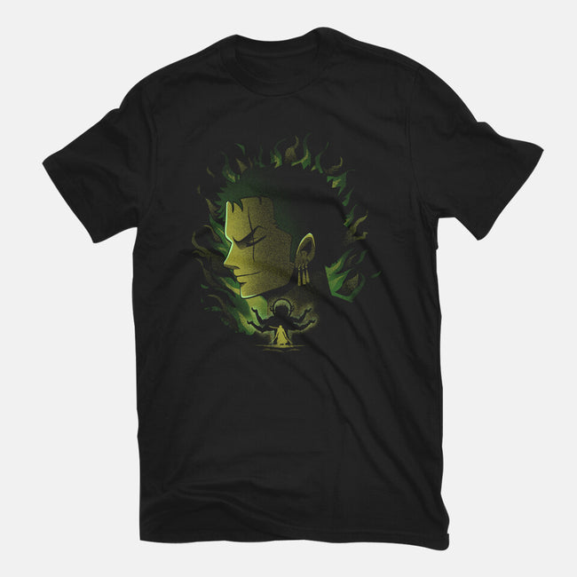 Strawhat Swordsman-Mens-Heavyweight-Tee-grevalra