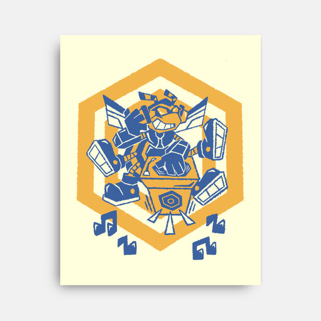 Buzzing Beats-None-Stretched-Canvas-Henrique Torres