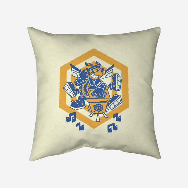 Buzzing Beats-None-Removable Cover w Insert-Throw Pillow-Henrique Torres