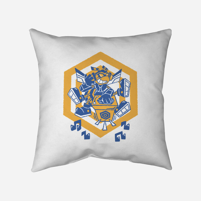 Buzzing Beats-None-Removable Cover w Insert-Throw Pillow-Henrique Torres