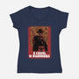 A Fistful Of Nightmares-Womens-V-Neck-Tee-zascanauta