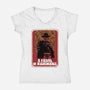A Fistful Of Nightmares-Womens-V-Neck-Tee-zascanauta