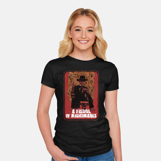 A Fistful Of Nightmares-Womens-Fitted-Tee-zascanauta