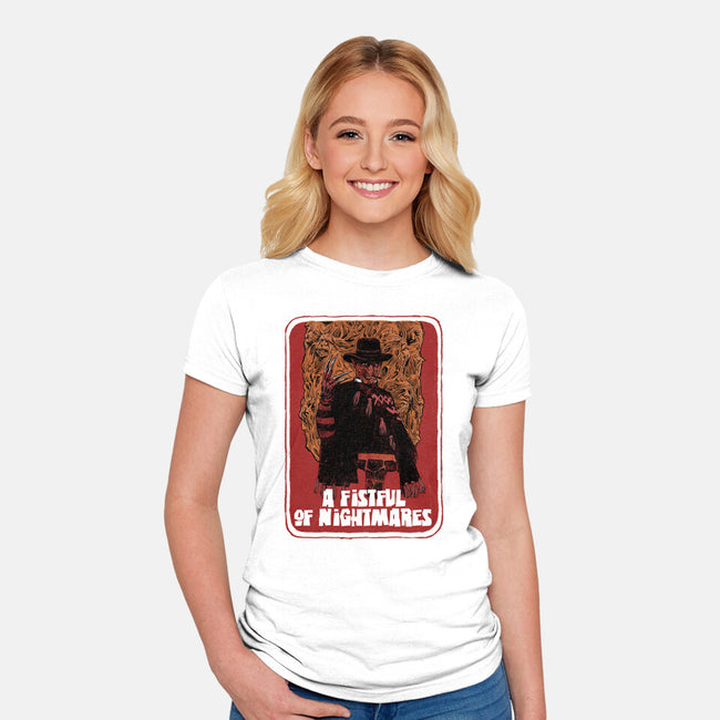 A Fistful Of Nightmares-Womens-Fitted-Tee-zascanauta