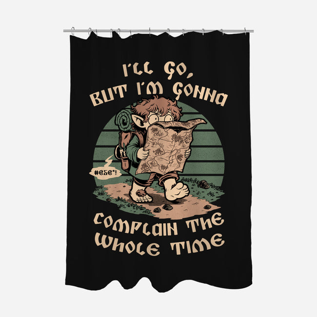Medieval Character Hates Adventure-None-Polyester-Shower Curtain-Studio Mootant