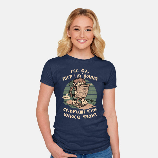 Medieval Character Hates Adventure-Womens-Fitted-Tee-Studio Mootant
