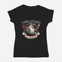 Grey Wizard Fireworks-Womens-V-Neck-Tee-momma_gorilla