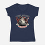 Grey Wizard Fireworks-Womens-V-Neck-Tee-momma_gorilla